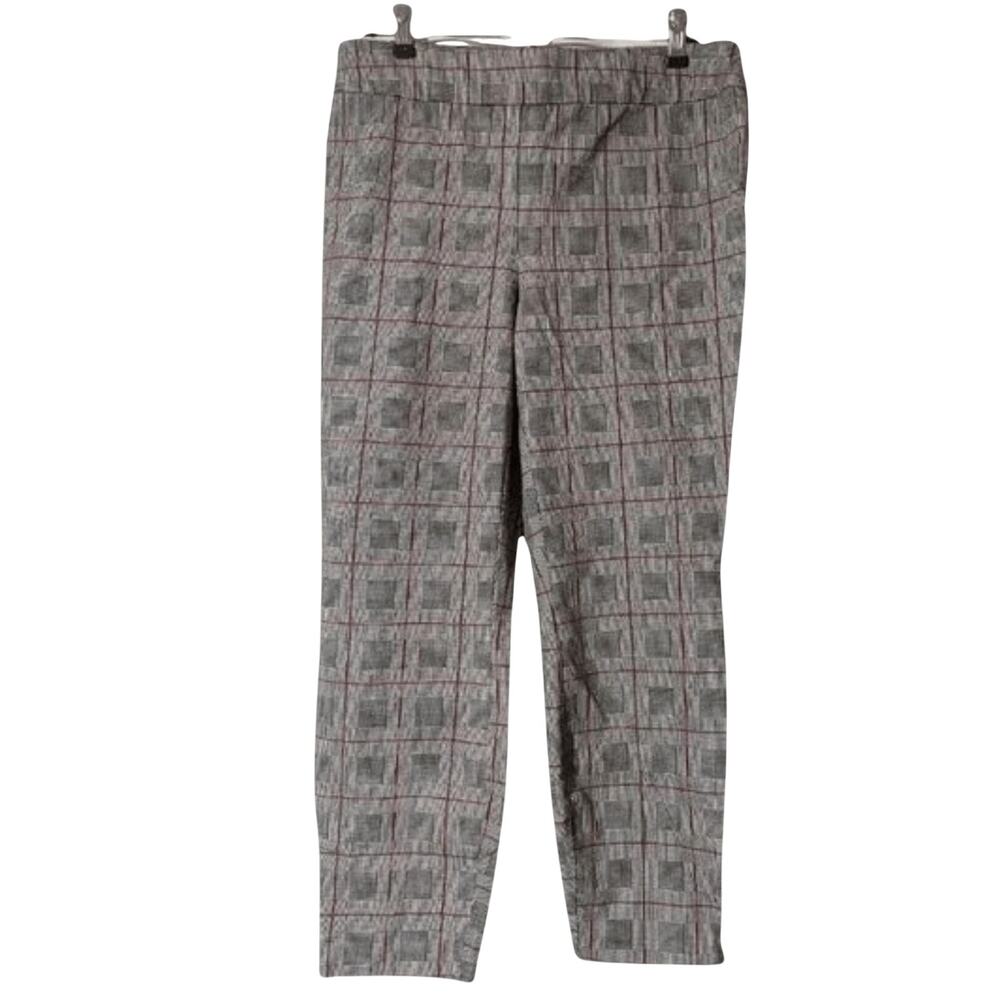 Alfani Trousers Size 6 Tummy Control Ankle Pant Grey Slacks Career Professional